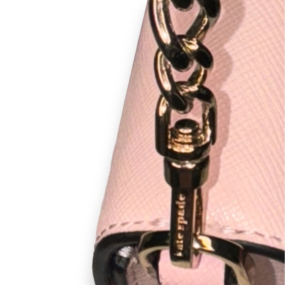 Kate Spade Madison Saffiano Leather Flap Bag 2-way crossbody conch pink EUC - Picture 11 of 15